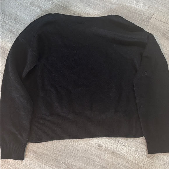 Armani Exchange Women’s black cropped sweater Sz S - Picture 6 of 7